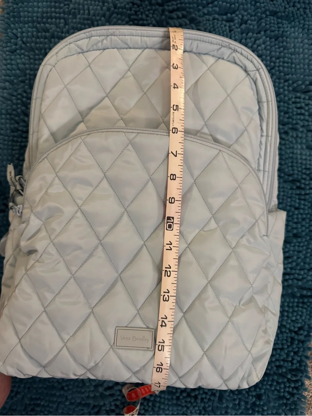 Vera Bradley Quilted Blue Backpack